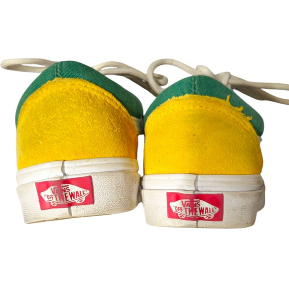 Vans Old Skool Yacht Club Green Blue Suede Sneakers Men 6, Women 7.5 - Picture 3 of 6